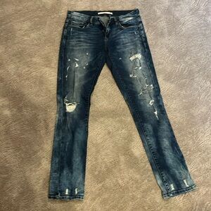 Chelsea and Violet destructed jeans.  Medium blue. EUC